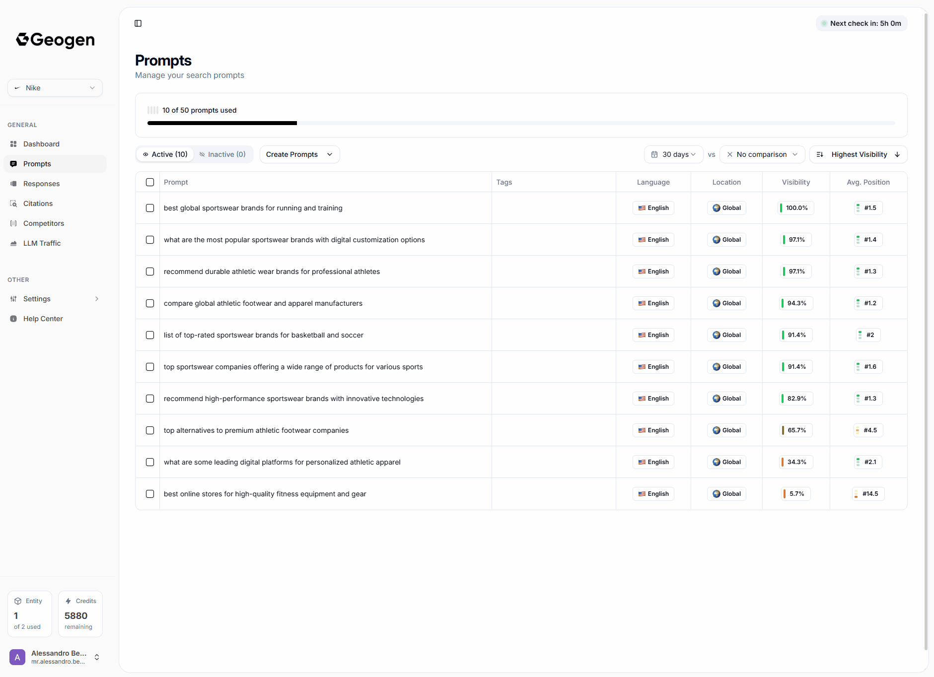 Creating more Prompts